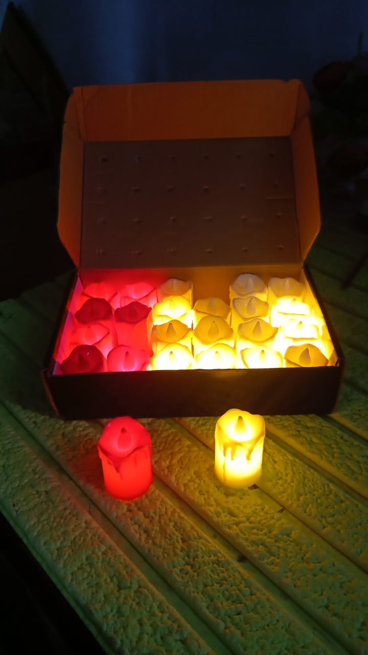 Flameless Melted Design Candles for Decoration (1 pc) Flameless Melted Design Candles for Decoration (1 pc)